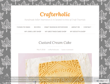 Tablet Screenshot of crafterholic.blogspot.com