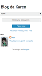 Mobile Screenshot of blogpessoaldakaren.blogspot.com