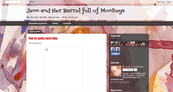 Desktop Screenshot of jennsbarrelfullofmonkeys.blogspot.com