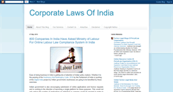 Desktop Screenshot of corporatelawsforindia.blogspot.com