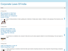 Tablet Screenshot of corporatelawsforindia.blogspot.com