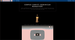 Desktop Screenshot of corpuschristimonastery.blogspot.com