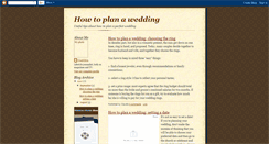 Desktop Screenshot of howtoplanawedding1.blogspot.com