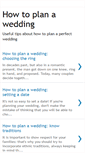 Mobile Screenshot of howtoplanawedding1.blogspot.com