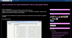 Desktop Screenshot of amorseescribeconcuatroletras.blogspot.com