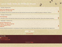 Tablet Screenshot of latestdailynewsbywilfredomoore.blogspot.com
