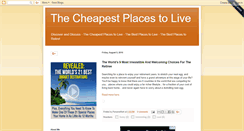 Desktop Screenshot of cheapestplacestolive.blogspot.com