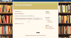 Desktop Screenshot of im-so-irritated.blogspot.com