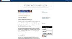Desktop Screenshot of freshwater-aquarium-.blogspot.com