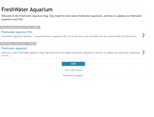 Tablet Screenshot of freshwater-aquarium-.blogspot.com
