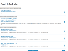 Tablet Screenshot of goodjobsindia.blogspot.com