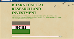 Desktop Screenshot of bharatcapitalresearchinvestment.blogspot.com