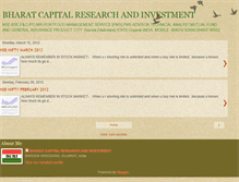 Tablet Screenshot of bharatcapitalresearchinvestment.blogspot.com