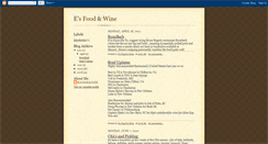 Desktop Screenshot of foodwineandrestaurants.blogspot.com