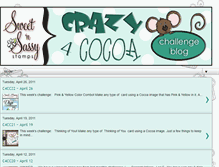 Tablet Screenshot of crazy4cocoachallenges.blogspot.com