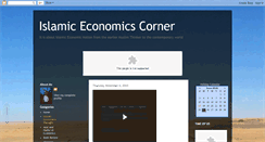 Desktop Screenshot of islamiceconomicscorner.blogspot.com