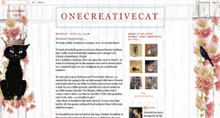 Desktop Screenshot of onecreativecat.blogspot.com