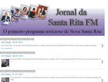 Tablet Screenshot of jornalsantaritafm.blogspot.com