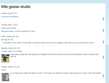 Tablet Screenshot of littlegoosestudio.blogspot.com