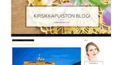 Desktop Screenshot of kirsikkapuistonblogi.blogspot.com
