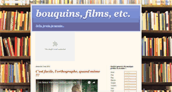 Desktop Screenshot of bouquins-films-etc.blogspot.com