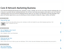 Tablet Screenshot of core8networkmarketingbusiness.blogspot.com