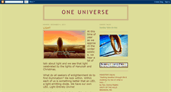 Desktop Screenshot of one-universe.blogspot.com