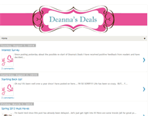 Tablet Screenshot of deannasdeals.blogspot.com