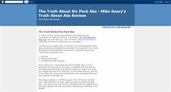 Desktop Screenshot of mike-geary-truth-about-abs.blogspot.com