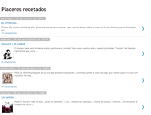 Tablet Screenshot of placeresrecetados.blogspot.com