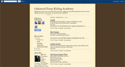 Desktop Screenshot of oakwoodfarmridingacademy.blogspot.com