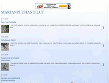 Tablet Screenshot of marjanpuuhastelut.blogspot.com