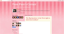 Desktop Screenshot of fumfumcorner.blogspot.com