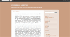 Desktop Screenshot of misrecetasveganas.blogspot.com