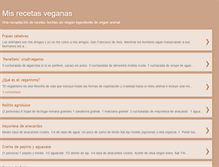 Tablet Screenshot of misrecetasveganas.blogspot.com