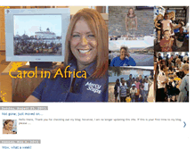 Tablet Screenshot of carolsinafrica.blogspot.com