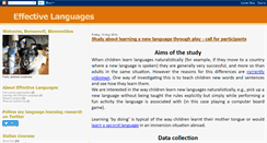 Desktop Screenshot of effectivelanguages.blogspot.com