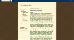 Desktop Screenshot of claudiastecker.blogspot.com