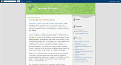 Desktop Screenshot of cognativedissident.blogspot.com