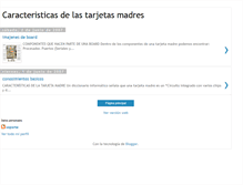 Tablet Screenshot of caracteristicasdelastarjetasmadres.blogspot.com