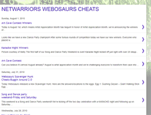 Tablet Screenshot of netwarriorswebosaurscheats.blogspot.com