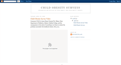 Desktop Screenshot of childobesitysurveys.blogspot.com
