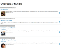 Tablet Screenshot of chroniclesofnamibia.blogspot.com