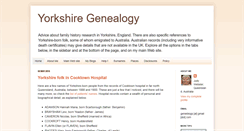 Desktop Screenshot of my-yorkshire-genealogy.blogspot.com