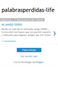 Mobile Screenshot of palabrasperdidas-life.blogspot.com