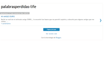 Tablet Screenshot of palabrasperdidas-life.blogspot.com