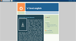 Desktop Screenshot of olevelenglishpro.blogspot.com