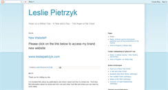 Desktop Screenshot of lesliepietrzyk.blogspot.com