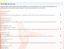 Tablet Screenshot of notmyforever.blogspot.com