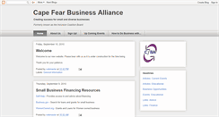 Desktop Screenshot of capefearbusinessalliance.blogspot.com